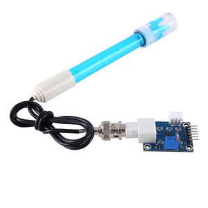 Flüssigkeit PH0-14 Wert Erkennung Sensor Modul + Ph-elektrode Sonde BNC für AVR STM32 PH sensor modul ph tester - Product Image 1
