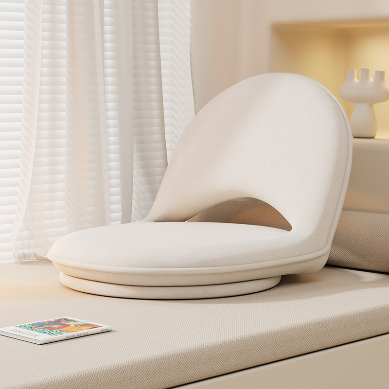 Style rotatif en flanelle blanche