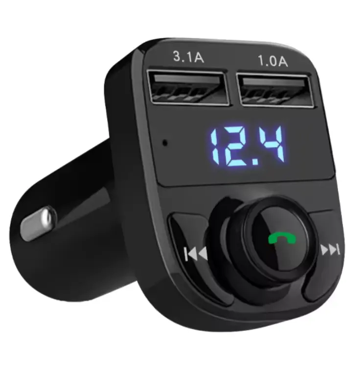 Автомобильный MP3-плеер, FM-передатчик QC 3,0