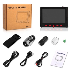 Probador de cámara 4 en 1 de color rojo AHD TVI CVI CVBS CCTV Tester Monitor LCD de 5 pulgadas HDTV en VGA en pantalla Resolución 800X480 - Product Image 5