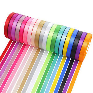 Yuena免费样品制造大库存批发全彩7/8缎带罗缎100码光滑缎带 - Product Image 1
