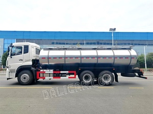Thương hiệu Mới dongfeng 6x4 Xe Tải Sữa 16 mét khối 304 thép không gỉ sữa tươi Xe tải vận chuyển để bán - Product Image 4
