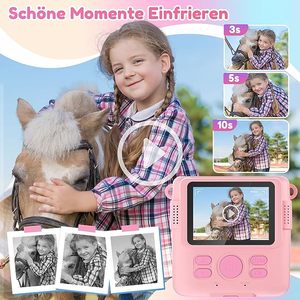 Jumon kịp thời phim nhiệt in ấn máy ảnh cho trẻ em của máy ảnh kỹ thuật số nhiếp ảnh video 1080P trẻ em của món quà có ý nghĩa - Product Image 4