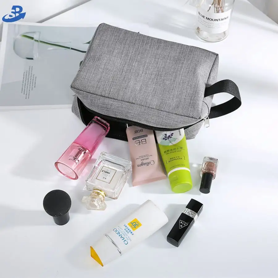 Offre Spéciale sac de cosmétiques fermeture éclair en cuir Pu carré femmes voyage sac de maquillage étanche