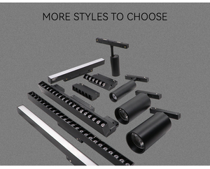 Trần ánh sáng tại chỗ có thể điều chỉnh LED 20 48V từ theo dõi ánh sáng LED với từ theo dõi đường sắt - Product Image 4