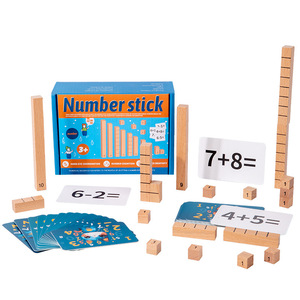 Unisex Wooden Digital Cognition Pairing Computing Blocks <strong>Addition</strong> and Subtraction Cards Educational Learning Toys for Kids - Product Image 1