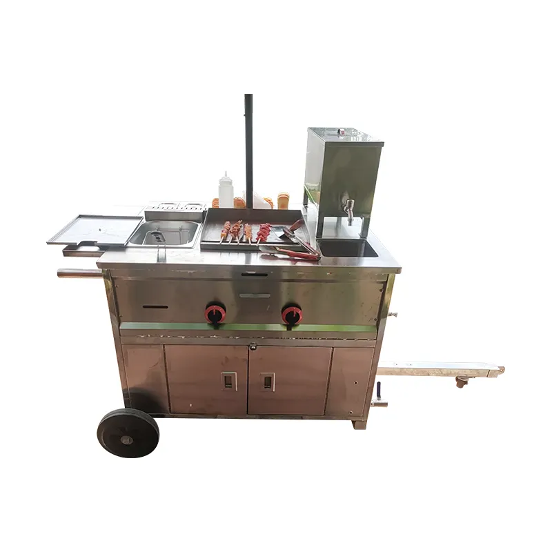 TUNE Novo Design Hot Dog Food Cart Outdoor Fast Food Quiosques e Food Vans