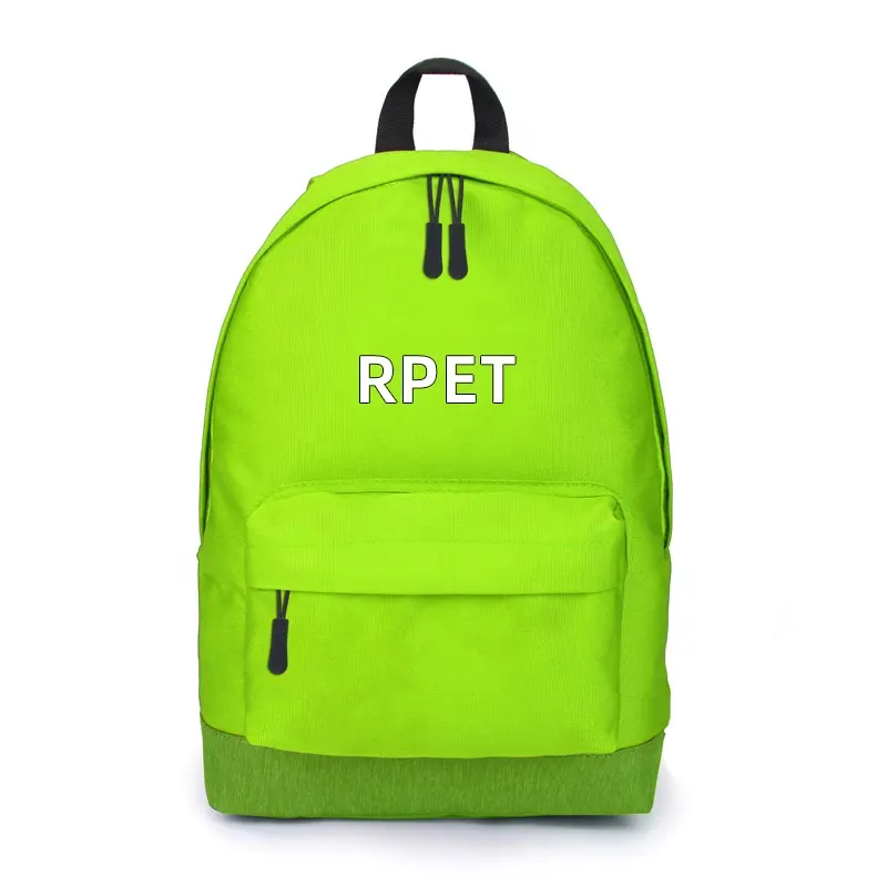 Moda sırt çantası geri dönüşümlü Polyester çok yönlü omuz iş rahat seyahat basit çocuk sırt çantası okul çantaları