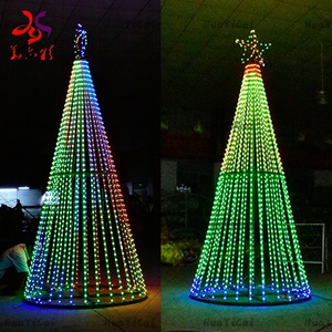 大きなクリスマスツリーカスタマイズされた屋外照明装飾4MクリスマスLedピクセルツリーモチーフライト - Product Image 5