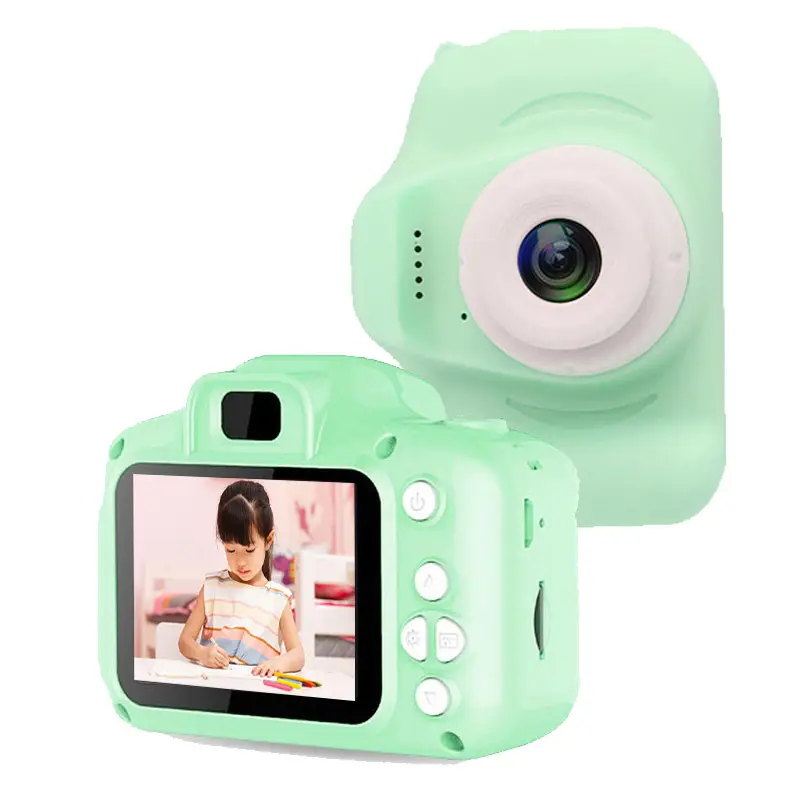 Çift Lens 2.0 inç Ips ekran şarj edilebilir kamera kız erkek oyuncaklar çocuk çocuklar için doğum günü hediyesi dijital Video kamera
