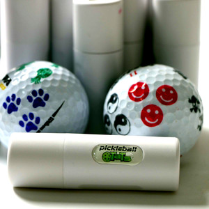 Özelleştirilebilir çok renkleri plastik kabuk Golf topu Stamper yuvarlak Dia.11mm - Product Image 4