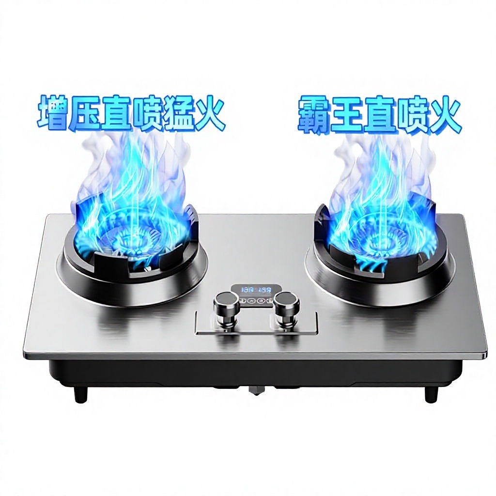 double-warrior fire, dual direct-injection flame, stainless stee