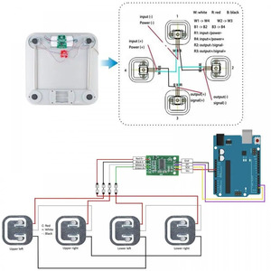 50kg Wägezellen halterung Gewichts drucksensor Halbbrücke Dehnung smess streifen Körper Elektronische Waage AD HX711 Modul Für Arduino DIY - Product Image 6