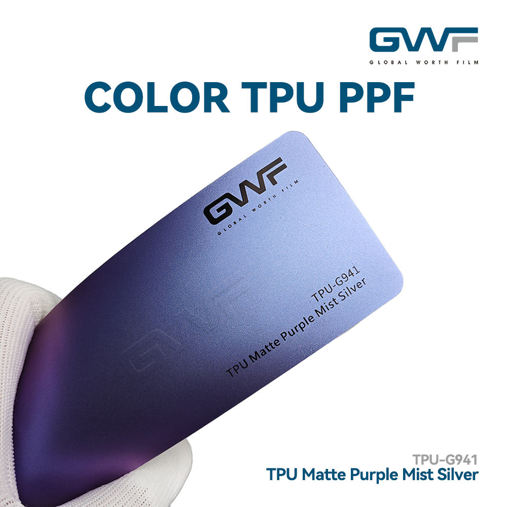 TPU Mate Púrpura Niebla Plata