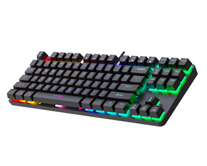 Acepte el logotipo personalizado Led Light Hot Swap Rgb Wired Gamer Keyboard Wired 87 Keys Computer Gaming Keyboard - Product Image 1