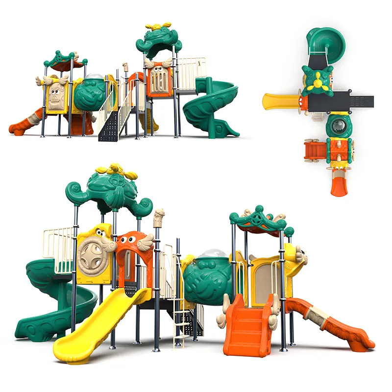 Liyou Hoge Kwaliteit Custom Made Commerciële Thema Park Plastic Glijbaan Kinderen Pretpark Apparatuur Kinderen Outdoor Speeltuin