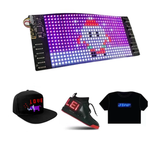 Display flessibile a LED a colori controllo APP testo a scorrimento ricaricabile Display a LED per t-shirt, cappello, scarpe, abbigliamento - Product Image 3
