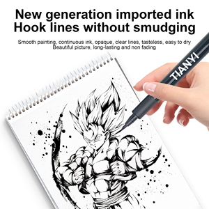 Pena garis halus kaligrafi tahan air pena tahan pudar ujung pena mikron garis halus spidol seni sketsa - Product Image 5