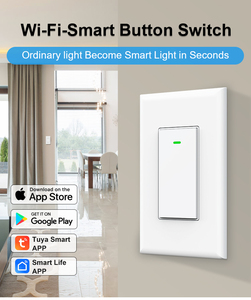 ODM/OEM amerika akıllı ışık anahtarı tek kutuplu WiFi akıllı anahtar fiziksel düğme anahtarı Alexa ve Google ev ile çalışır - Product Image 6