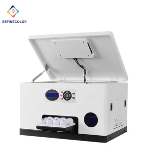 Refinecolor חכם גולף כדור מדפסת CMYK דיגיטלי קטן UV מדפסת נייד אפליקציה מותאם אישית 12pcs גולף כדורי בפעם אחת