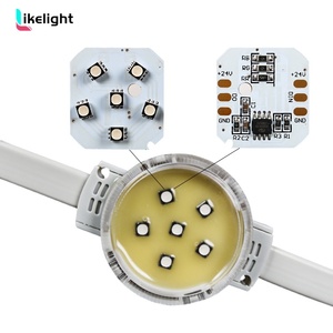 Outdoor IP67 40mm SMD3535/SMD5050 UCS2903 <strong>Programmable</strong> Hotel Building Facade Decoration <strong>LED</strong> Light Christmas <strong>String</strong> Pixel Light