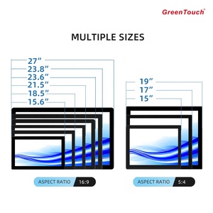 Monitor de pantalla táctil LCD sin marco de 15 "Pantalla táctil capacitiva multipunto Función de autocomprobación VGA para varias aplicaciones - Product Image 6