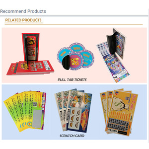 Wholesale Lottery Scratch Tickets Printing With Easily Scraping Ink Scratch Cards Lottery Game - Product Image 5