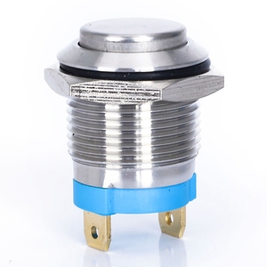 Su geçirmez 18A 1mm halka ve güç logosu aydınlatmalı başlat Push Button düz kafa yüksek akım basmalı düğme anahtarı - Product Image 4