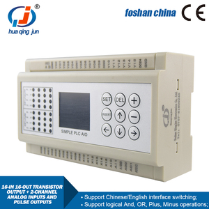 Huaqingjun 16DI 16DO transistör çıkışı PLC 2AI 0-10V darbe çıkışları Servo motorlar için DC24V PLC - Product Image 2