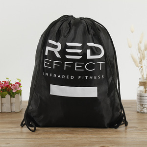 Bolsa de cordón promocional con logotipo personalizado, mochila de poliéster reutilizable de nailon para tienda y mercado - Product Image 6