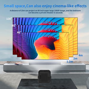 Proyector inteligente F600 + controladores de juego 2 en 1, proyector de juego combinado 2,4G + 5G, aplicación Wifi, descarga de Mini proyector portátil 4K para el hogar - Product Image 6