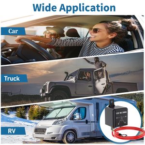 Remote Battery Disconnect <strong>Switch</strong> Kit, <strong>200A</strong> <strong>DC</strong> 12V Top Post Negative Battery Disconnect <strong>Switch</strong> for Car RV Truck Vehicle