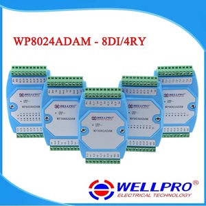 WP8024ADAM 8DI 4RO 8chデジタル入力4chリレー出力モジュールオプトカプラ分離RS485 MODBUS RTU通信 - Product Image 5