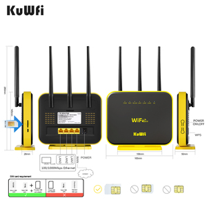 กิกะบิตเราเตอร์ไวไฟไร้สาย1200Mbps แบนด์คู่2.4G 5.8G 3G 4G เราเตอร์โมเด็มเราเตอร์พร้อมไฟร์วอลล์ VPN ฟังก์ชั่นใหม่สำหรับใช้ในบ้าน - Product Image 6