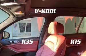 V-Kool高品質VK70耐熱ソーラーウィンドウティントフィルム3milPETスパッタリングナノセラミックガラス自己修復アンチスクラッチ
