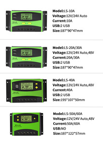 בקר מטען סולארי אוטומטי מלא בקר סוללה 12v 24v 48v 40a 50a 60amp <span class=keywords><strong>pwm</strong></span> בקר טעינה סולארית - Product Image 6