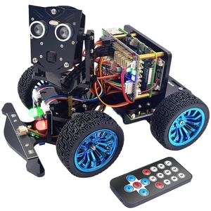 Kit Smart Car PiCar-B bars Rover per Raspberry Pi, prevenzione degli ostacoli, tracciamento della linea, tracciamento della luce, fotocamera, riconoscimento vocale - Product Image 1