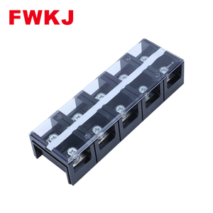 FWKJ TC-2005 Fiação Placa 600V 200A Dupla Linha Parafuso Barreira <span class=keywords><strong>Terminal</strong></span> Elétrico <span class=keywords><strong>Terminal</strong></span> Bloco de Ligação Poste <span class=keywords><strong>Terminal</strong></span> Elétrico