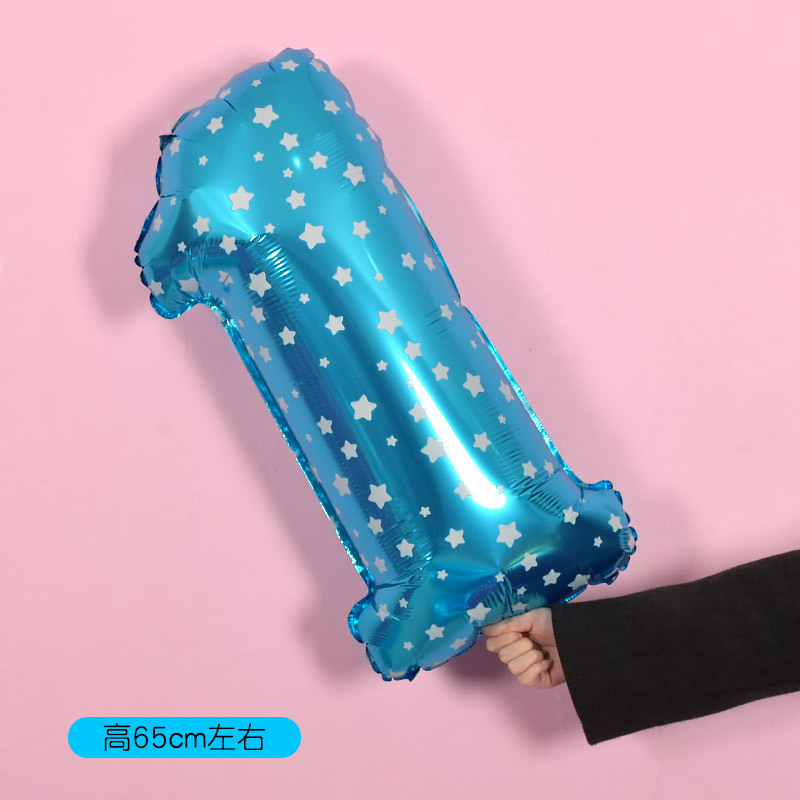 Blue Number 01