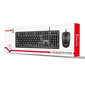 MK830最新の高品質の光学人間工学接続有線標準オフィスコンピュータキーボードとマウスコンボ - Product Image 5