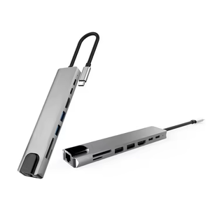 8in1多機能USBハブApple Macbook Pro SD TFカードリーダータイプC USB 3.0ドッキング充電器用 - Product Image 4