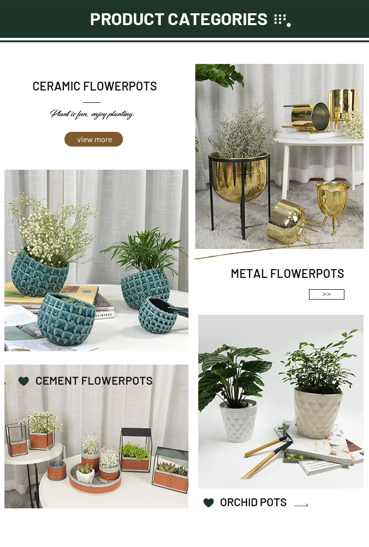 Wholesale gold metal iron flower pot stand flowerpot holder