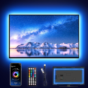 16.4FT מטר SMD 5050 גמיש לחתוך עם שלט רחוק APP חכם RGB תאורה אחורית לטלוויזיה קלטת <span class=keywords><strong>LED</strong></span> לקישוט טלוויזיה - Product Image 2