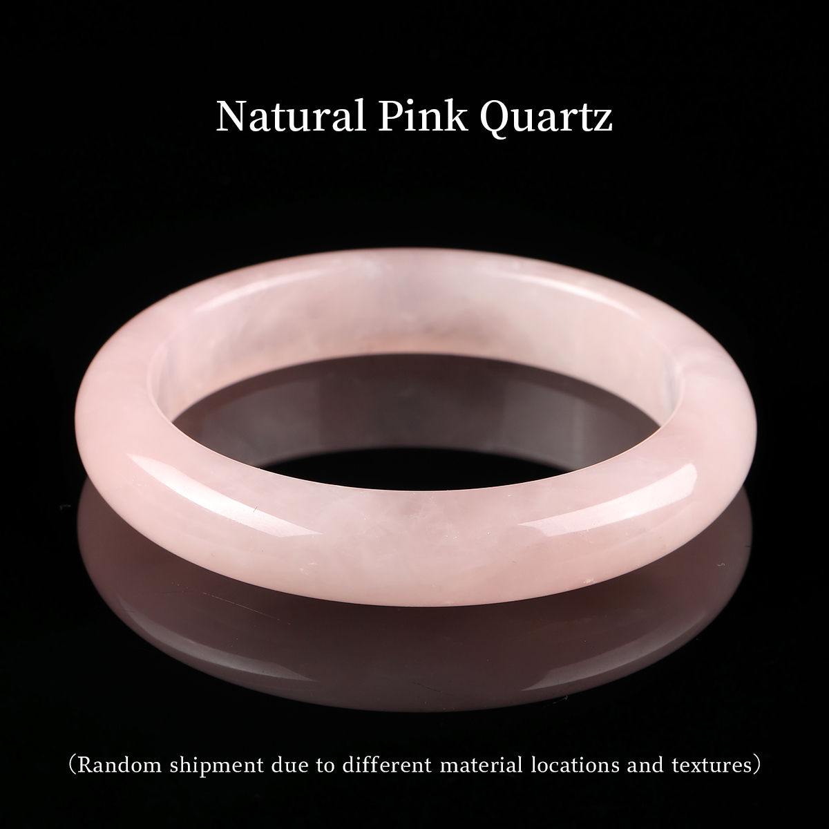 Brazalete de Cuarzo Rosa