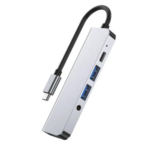 Aluminio 3,0 Tipo C Hub Adaptador multifunción 8 en 1 Adaptador de carga 8 puertos USB C Hubs - Product Image 4