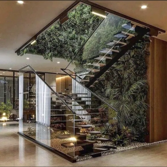 כוח וסגנון בשילוב לחקור מדרגות פלדה מדרגות ישר מתכת בעיצוב מודרני ועמיד