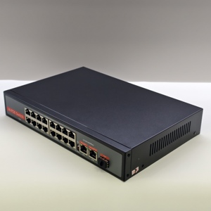 Netzwerk-Switch Rack-monti erbarer PoE-Switch Gigabit 16-Port 1000 Mbit/s 2*1000 Mbit/s Uplink 1 SFP-Überwachung Nicht verwalteter Ethernet-Switch - Product Image 4