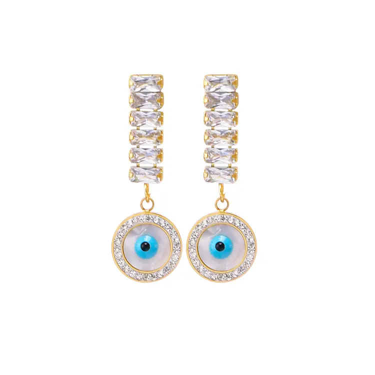 GP orecchini in oro gioielli di importazione per le donne gioielli africani occhi orecchini ganci gioielli artificiali all'ingrosso