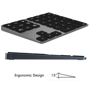 Wireless Bluetooth <strong>Number</strong> Pad for Laptop Rechargeable <strong>Numeric</strong> <strong>Keypad</strong> 35-Keys Numpad <strong>Keyboard</strong> for Mac Windows - Product Image 6