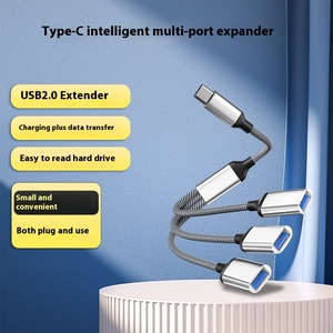 Adattatore per Hub 3.0 USB tipo-C Splitter convertitore OTG Multi-porta per telefono cellulare e Computer funzione di ricarica per Tablet e Ethernet - Product Image 6
